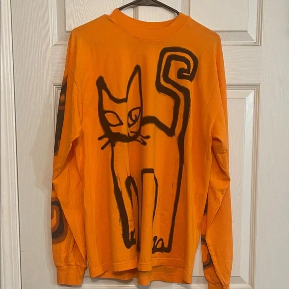 Come See Mr Porter Cat Poem Orange Cat Graphic Long Sleeve Shirt